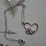 Heart/flower pendant.Jewellery,Gift,Necklace,free post Image 3