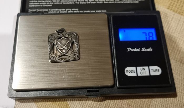 GAA Silver Medal Engraved & Hallmarked 1945 Hurling League 7.8g