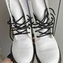 Dr Marten White Patent Croc Style Boots Image 2