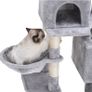 Cat Tree, 147 cm cat tower, Multi-Leve cat condo, Gray Image 6