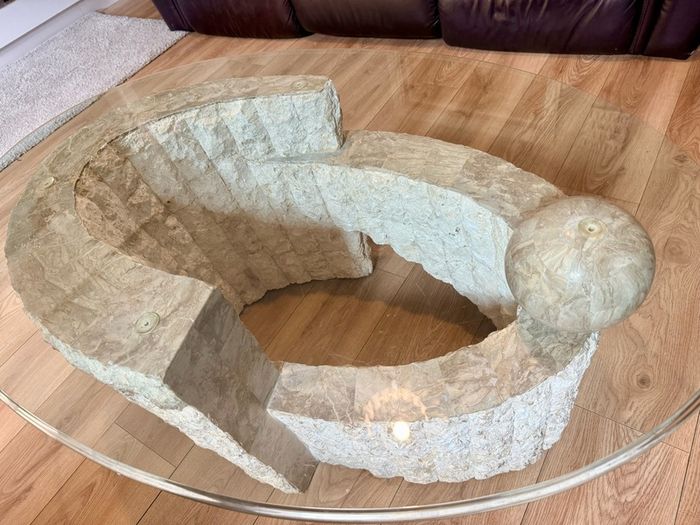 2 x Stone coffee tables