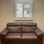 Brown leather sofas Image 2