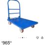 Heavy duty steel platform trolley Image 9