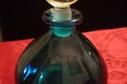 vintage. Blue. perfume. bottle