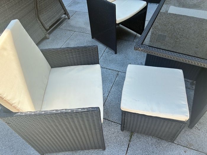 garden furniture rattan cube