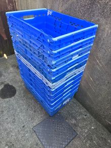 11 x Stacking Nesting Crate Ventilated