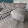 Stunning L-Shaped Corner Sofa with Matching Footstool - Excellent Condition Image 3