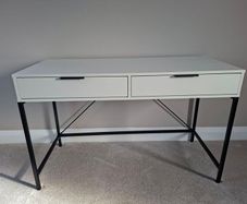 White & black desk