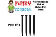 New Nintendo 2DS XL Stylus Touch Pens Sticks Black Pack of 4