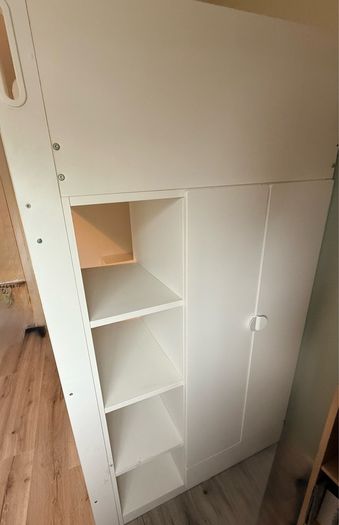 Ikea Bunk Bed with Desk and Storage