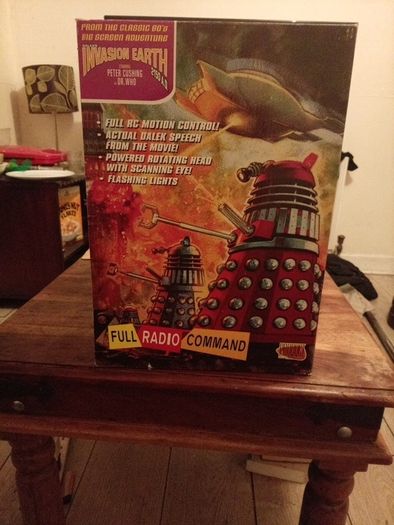 LIMITED EDITION SILVER CHROME MOVIE DALEK. From the classic 60s Daleks Invasion Earth , Full radio command .