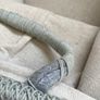 2x Duck Egg Blue Soft Knit Storage Baskets Image 6