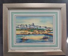 Framed watercolour