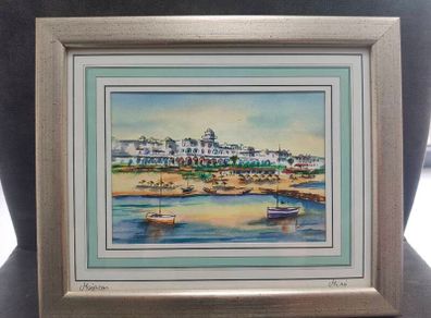 Framed watercolour
