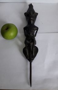 Antique African Bronze Benin Tribal Art  Statue Bust Figure