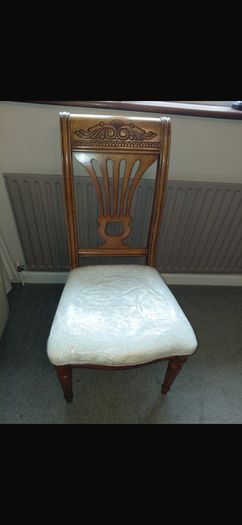 Solid timber table and chairs