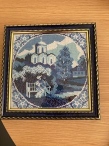 Russian handmade spring scene