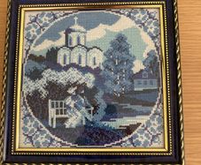 Russian handmade spring scene