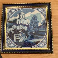 Russian handmade spring scene