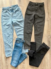 Jeans denim trousers blue black size 6