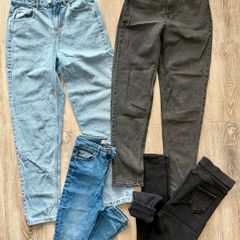 Jeans denim trousers blue black size 6