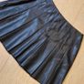 Stradivarius Faux Leather Pleated Skirt - M Image 4