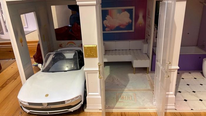 Rainbow High doll house car and dolls