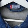 Levi's Girls long snap button style dress blue denim Small size Image 3