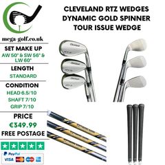 Cleveland RTZ Wedges Aw 50.10.Mid & Sw 56.10.Mid & Lw 60.10.Mid