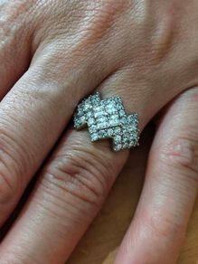 Sterling Silver Ring - Size N - Stamped for Silver (S79)