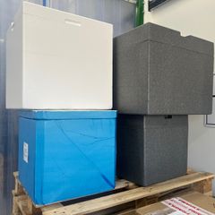 Styrofoam storage boxes
