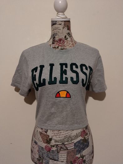 Ellesse Grey Crop Top