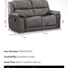 3 + 2 seater recliner couches