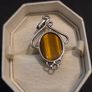 925 Sterling Silver Tigers Eye Pendant Image 4