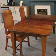 Large Mahogany Extending Dining + 12 chairs