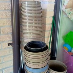 garden pot and compost