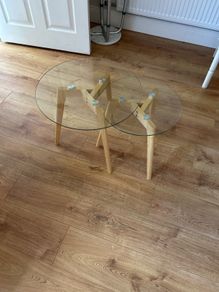 Glass coffee tables
