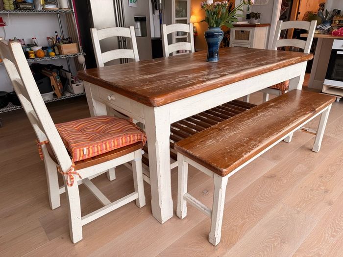 Strawbridge solid wood dining table set