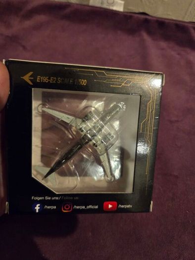 Brand New Herpa Embraer E195-E2 "Tech Lion" Scale Model