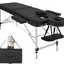 Massage Table 2 Zones Height-Adjustable Including High-Quality Aluminium Headrest and Bag Image 2