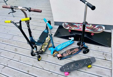 Scooters Skateboards BMX bike