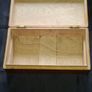 Antique Cedar Wood Box featuring a Swan Design on the Lid., Postage Available Image 5