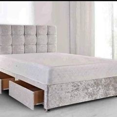 New Stylish single ,Double 4ft, 4ft6, King 5ft And 6ft Superking Sizes Divan Beds Instock. Drawers And Optional Tufted Mattresses Available. Free Delivery
