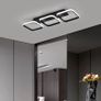 FREE EXPRESS SHIPPING Ceiling Light 3 Rectangles LED Latest Personality Simple White Black Aisle Light for Hallway Entrance Office Bedroom Kitchen Living Room 33W Image 4