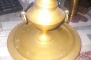 Beautiful Antique Brass Ink Holder Desk Set