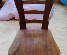 Four Solid Wood Kitchen/Dining Chairs
