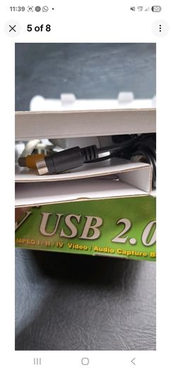 USB  2.0  CONVERTER Mpeg AV  1 2 3 Video Audio Capture Box  Av Usb 2.0