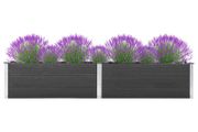 Garden Raised Bed 300x50x54 cm WPC Grey