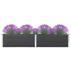 Garden Raised Bed 300x50x54 cm WPC Grey