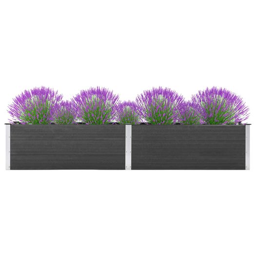 Garden Raised Bed 300x50x54 cm WPC Grey